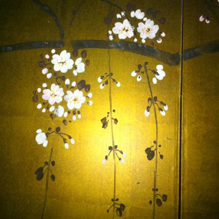 Gold Leaf Gilded Effect on Background of Painting