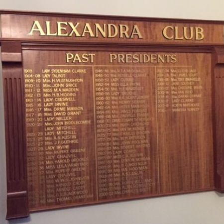 Gold Leaf Gilded Honour Board - Alexandra Club