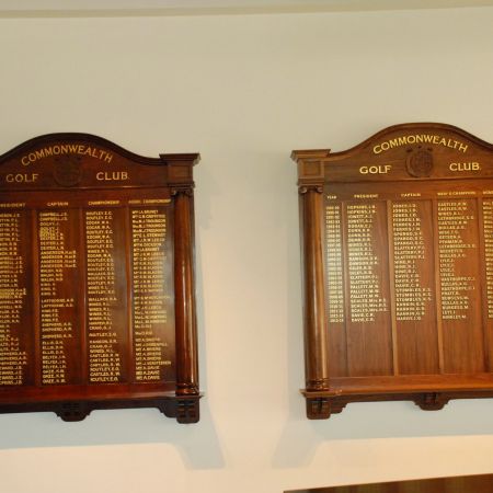 Traditional Hand Painted Honour Board Lettering using 22 Karat Gold Leaf. Commonwealth Golf Club, Oakleigh, Melbourne.
