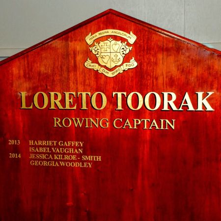Traditional Hand Lettering to Honour Boards incorporating Gold Leaf Logo